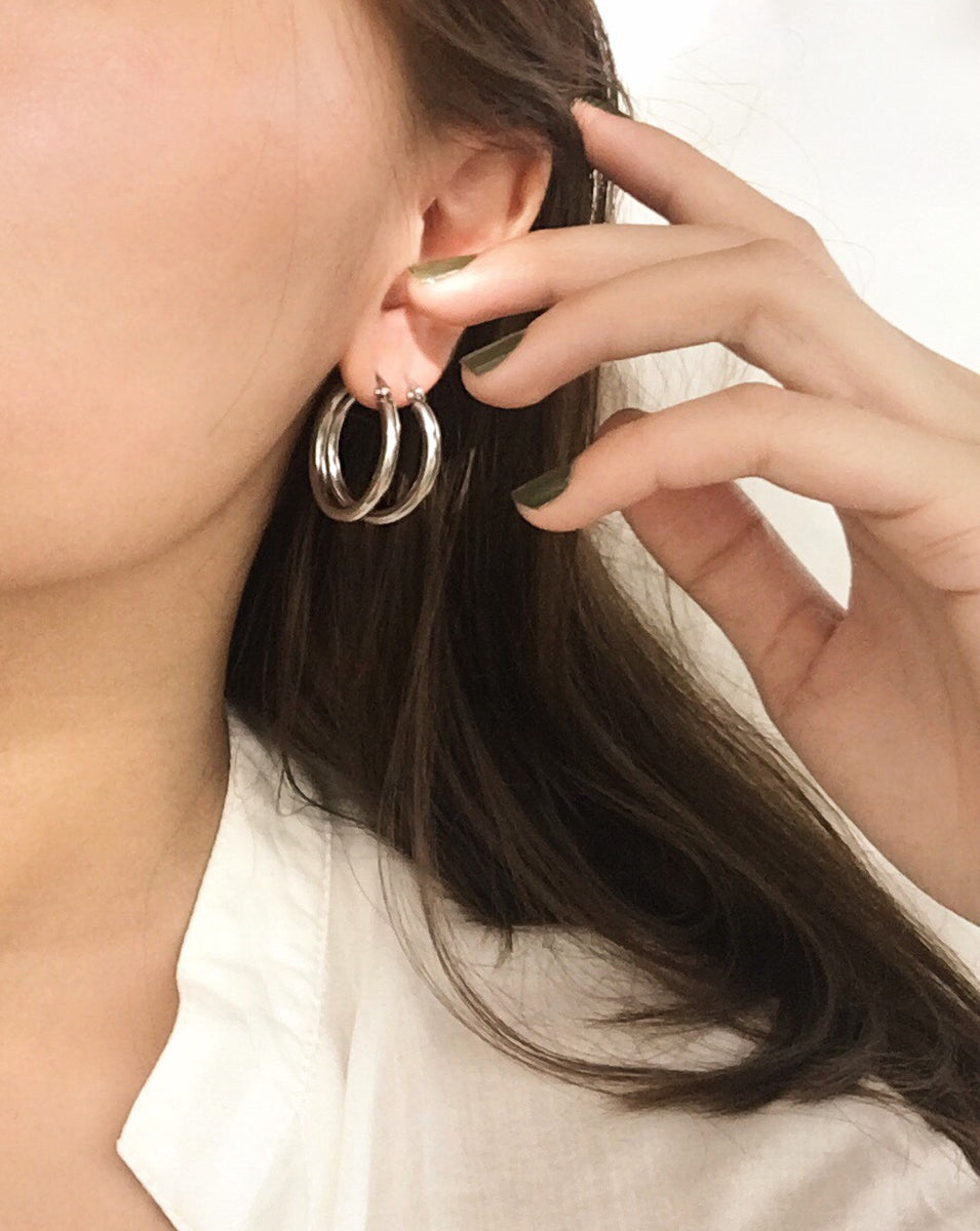 ORIGINAL Rei Hoops in Silver– The Hexad