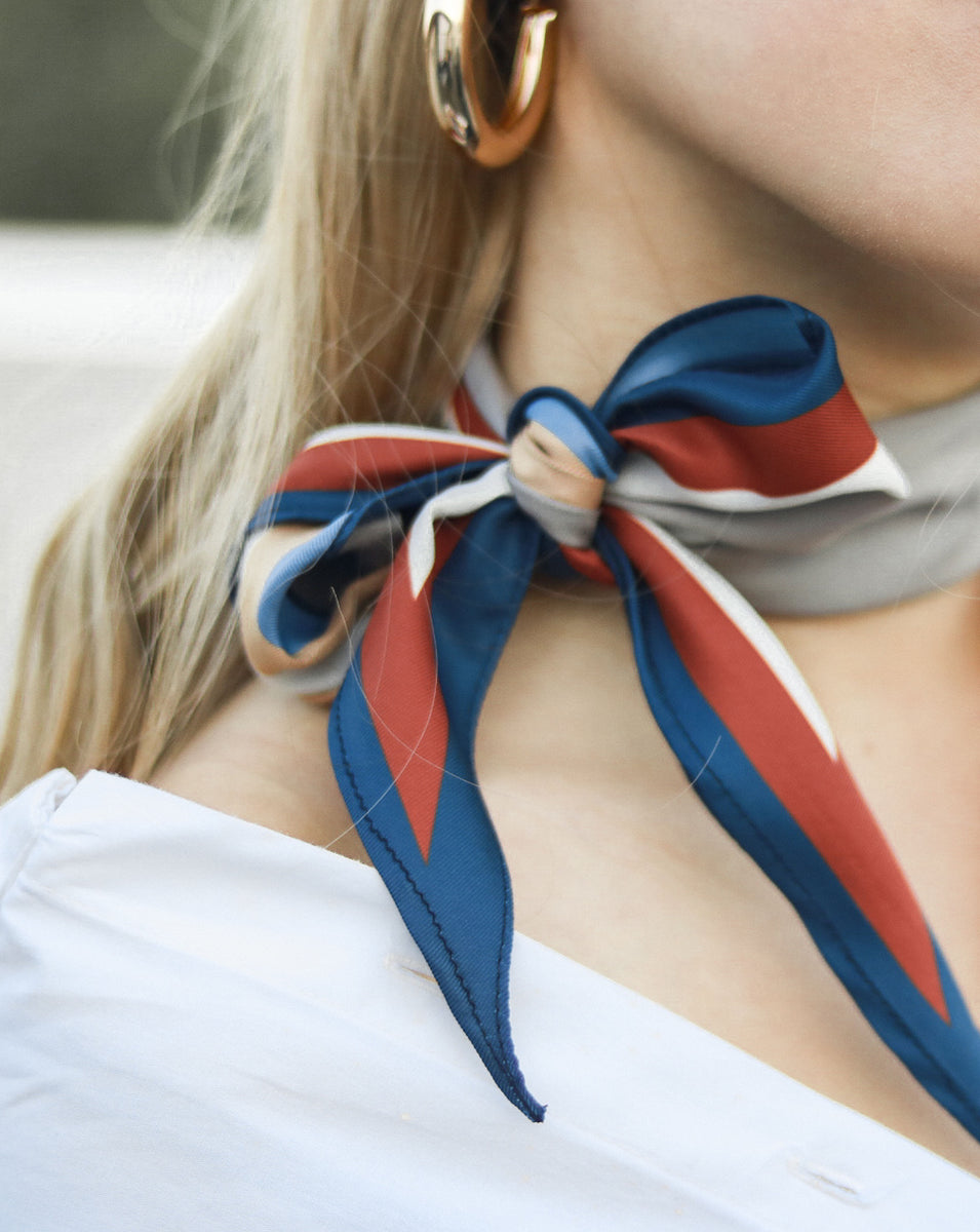 Red outlet french scarf