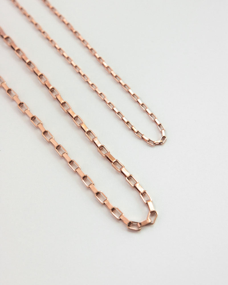 Parallel Chain in Rose Gold 40cm / 16