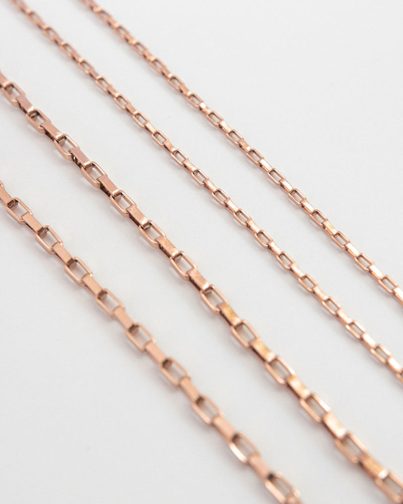 Parallel Chain in Rose Gold 40cm / 16