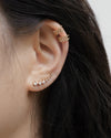 create the illusion of multiple piercings with bijou diamond ear cuffs and crescendo climber earrings from the hexad