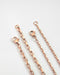 rectangle link chain necklaces in classy rose gold from modern accessories label the hexad
