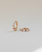 sleek small huggie earrings with baguette cut diamonds @thehexad