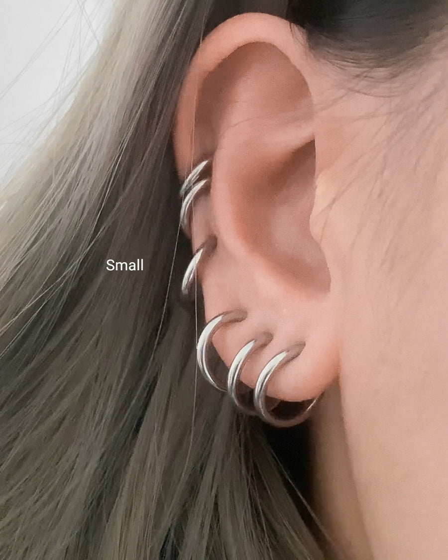 COCOON Ear Cuff in Silver - No piercings needed– The Hexad