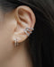 how to ear party with only one ear lobe piercing using the hexad's regal ear cuffs set and illusion hoop earring