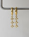 make your outfit really shine with this sparkly pair of drop style earrings designed with star shaped diamante