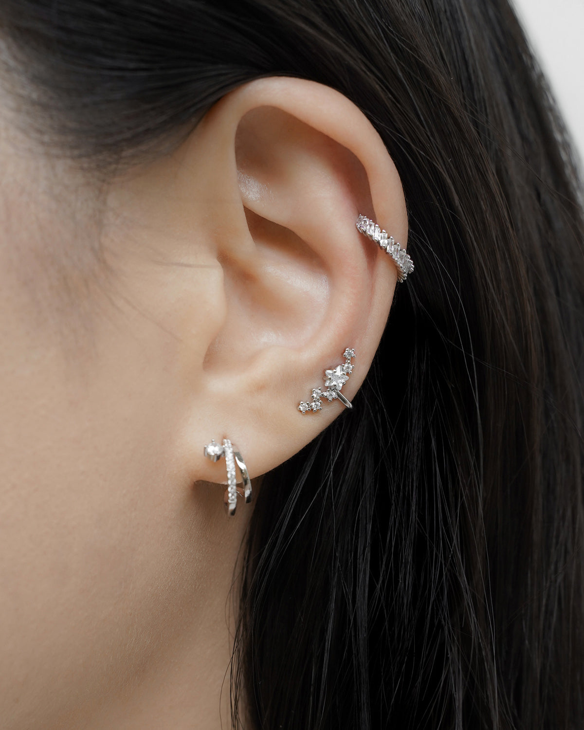 Celestial Crystal Ear Cuff in Gold | Jewellery by Astrid & Miyu