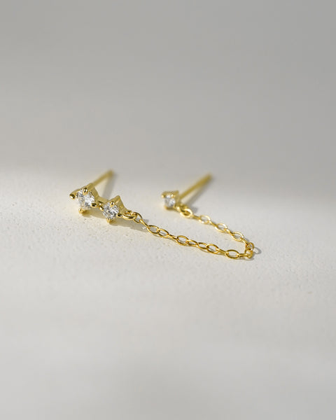 [Sample Sale] Connecting Diamanté Double Studs