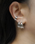 strong and bold ear stack idea in silver by online jewellery label thehexad.com