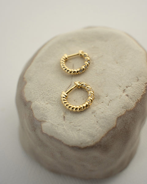 the hexad claudia braided diamond hoop earrings are crafted for everyday glamour and sophistication