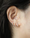 11mm diameter cubic zirconia hoop earrings @thehexad