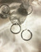 48mm diameter Kyo Hoop Earrings - Extra large and hollow silver hoops - TheHexad