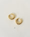 [Sample Sale] Croissant Textured Hoop Earrings