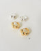 [Sample Sale] Croissant Textured Hoop Earrings