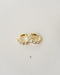 [Sample Sale] Croissant Textured Hoop Earrings