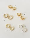 [Sample Sale] Croissant Textured Hoop Earrings