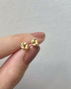 925 sterling silver mini ear studs in gold