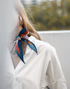 Asymmetrical funky diamond shape neck scarf - The Hexad