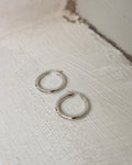 Basic circle hoops in silver - The Hexad Jewelry