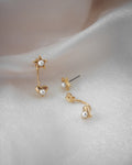 Belle Two-Way earrings in gold by The Hexad Jewellery