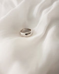 Classic chunky silver band crafted with smooth rounded edges - The Hexad Jewelry