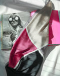 Color block scarf in Titanium Rose - The Hexad Scarves