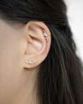 Constellation ear studs with sparkly rhinestones - The Hexad Jewelry