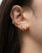 Under lobe hoop earrings for single ear piercing 