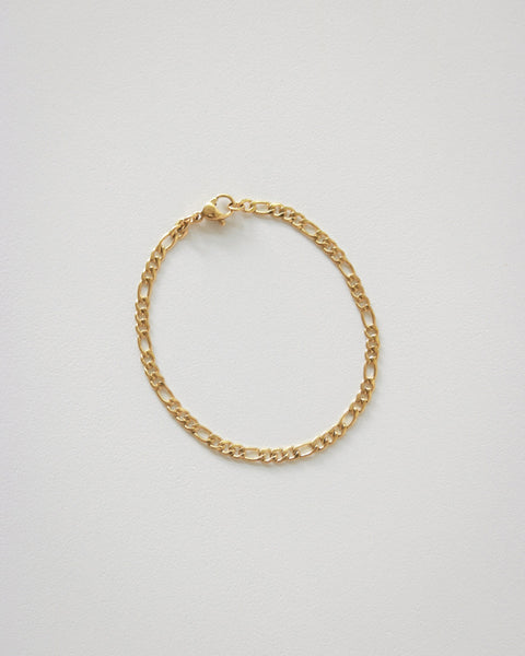 Ellipses chain bracelet in gold by The Hexad Jewelry