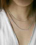 Essential dainty, silver chain necklaces for daily wear @thehexad