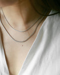 Get stacking with these skinny silver chain necklaces in different lengths - The Hexad