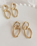 ZANDRA Interlink Earrings in Gold