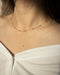 Gold stainless steel choker chain that sits around the collarbones - Whimsical Chain @thehexad