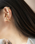 How to layer statement ear cuffs on one ear @thehexad