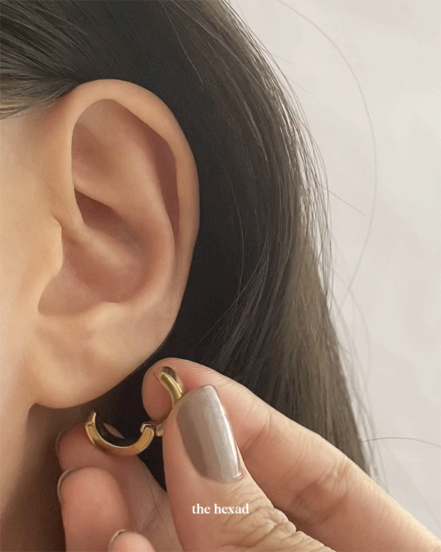 BULLET Ear Cuffs in Gold The Hexad