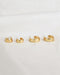 JuJu earrings features a thick flat band and an open hoop design - The Hexad Earrings