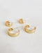 Juju hoop ear studs perfect for stacking - The Hexad hoop earrings