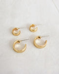 Juju mini hoop earrings in gold - The Hexad