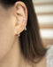 Minimalist ear cuffs with a touch of bling - Moonshine cuffs by The Hexad