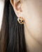 Minimalistic and subtle triple hoop earrings in gold | The Hexad Jewellery