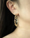 Open hoop statement earrings in luxe gold - The Hexad