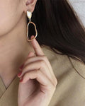Organic, fluid shape of this earring mimics one of the five beautifully tranquil lakes in Mt. Fuji, Japan - The Hexad Jewelry