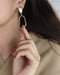 Organic, fluid shape of this earring mimics one of the five beautifully tranquil lakes in Mt. Fuji, Japan - The Hexad Jewelry