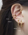 Pierceless hoops crafted for those with no ear piercings - The Hexad