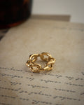Revel chain ring in gold | The Hexad Jewelry