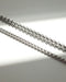Rounded square chain necklace in silver by The Hexad Jewelry