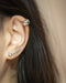 Silver blob ear cuff that wraps around your helix snugly | TheHexad