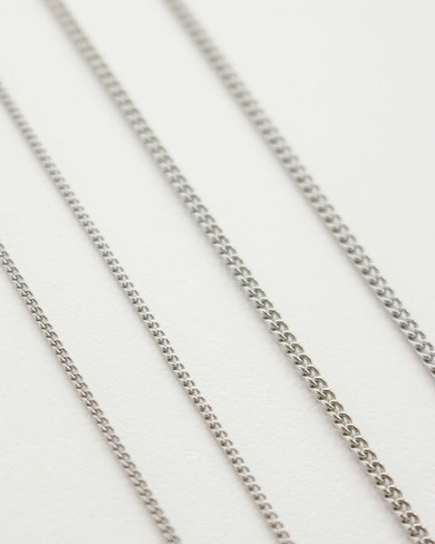 Simple thin silver chains perfect for layering - The Hexad