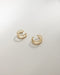Sparkly two in one illusion ear cuffs in gold by The Hexad