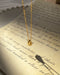 Minimalist teardrop shape pendant necklace in gold - The Hexad Jewelry